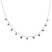 sterling multi heart choker