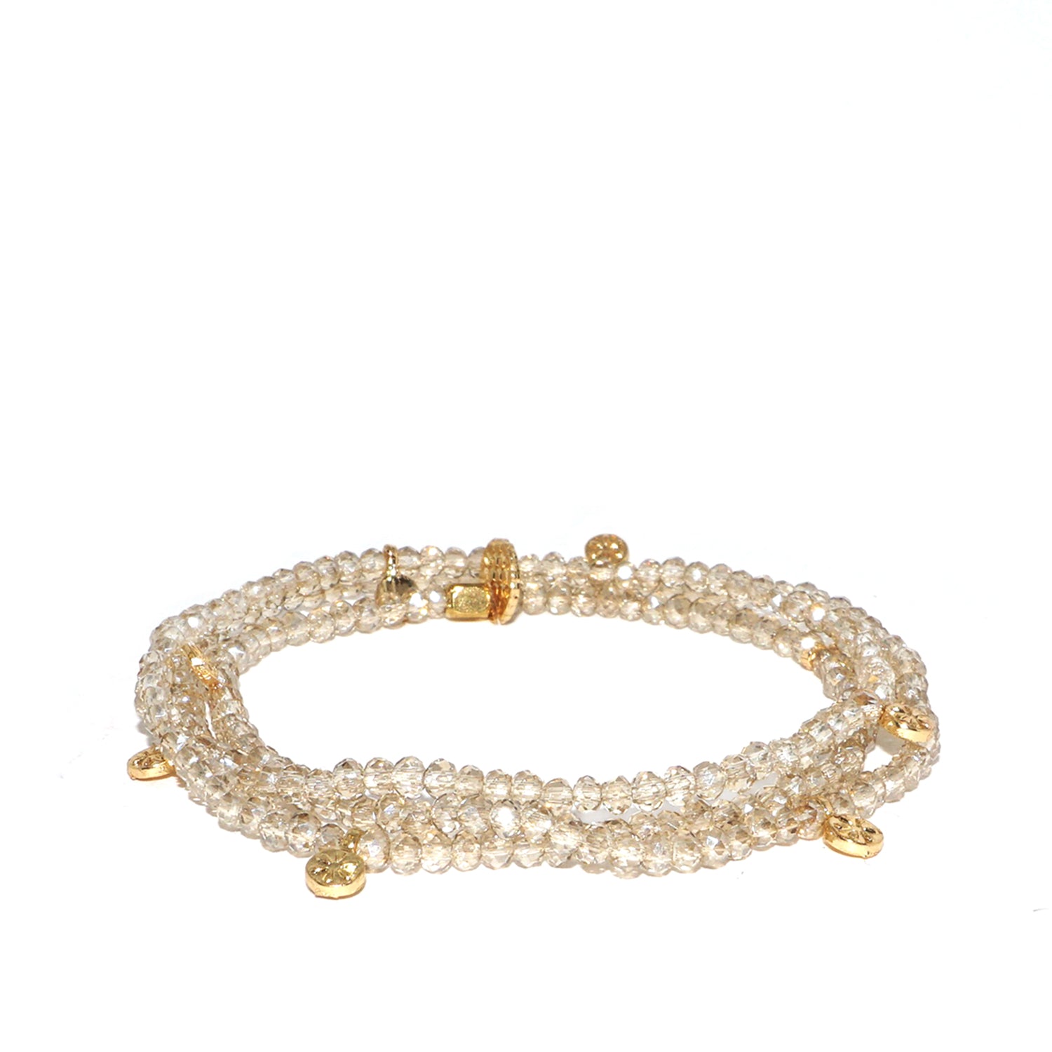 Mini Disc Stretch Wrap Bracelet