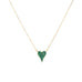 sterling pave heart necklace