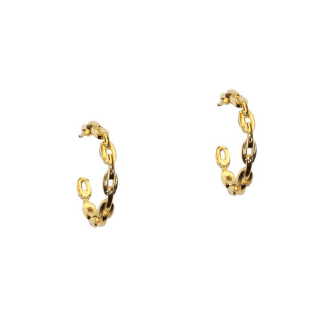 sterling medium link hoop