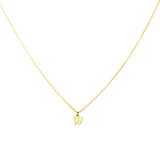 Gold Plated Block Letter Initial Necklace