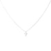 sterling silver block letter initial necklace