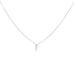 sterling silver block letter initial necklace