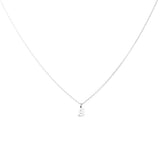 Sterling Silver Block Letter Initial Necklace