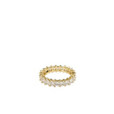 Sterling Square Crystal Ring