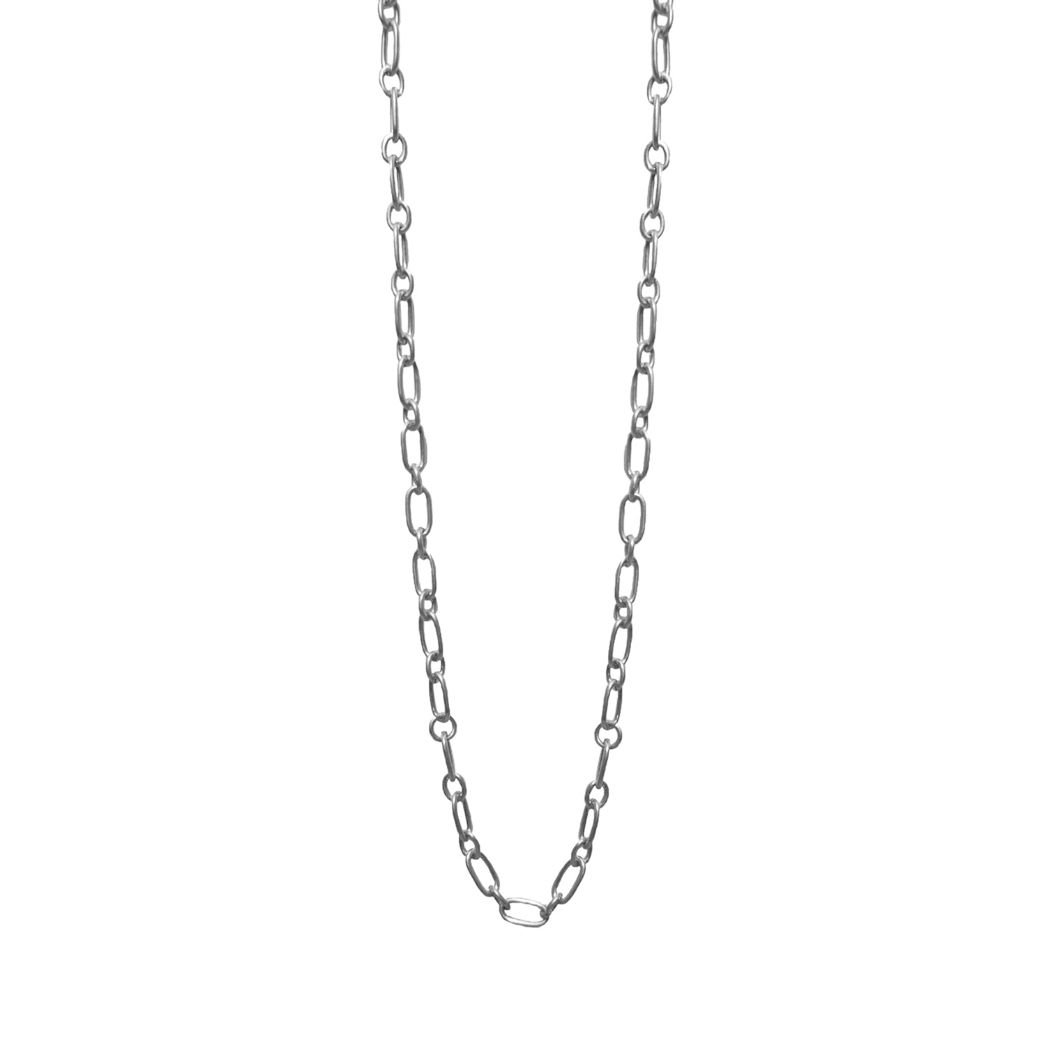 36" small oval link necklace for clasp charms