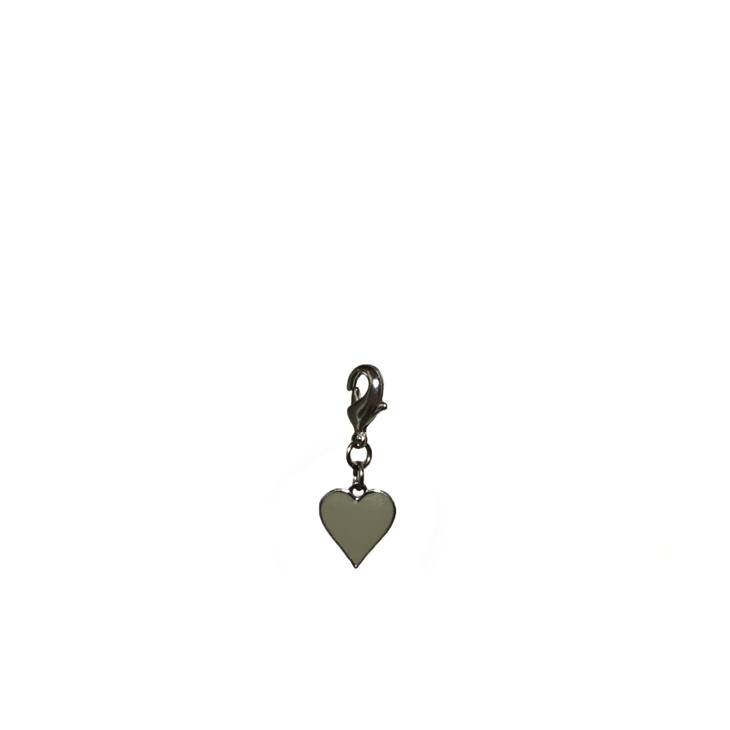 small enamel heart clasp charm