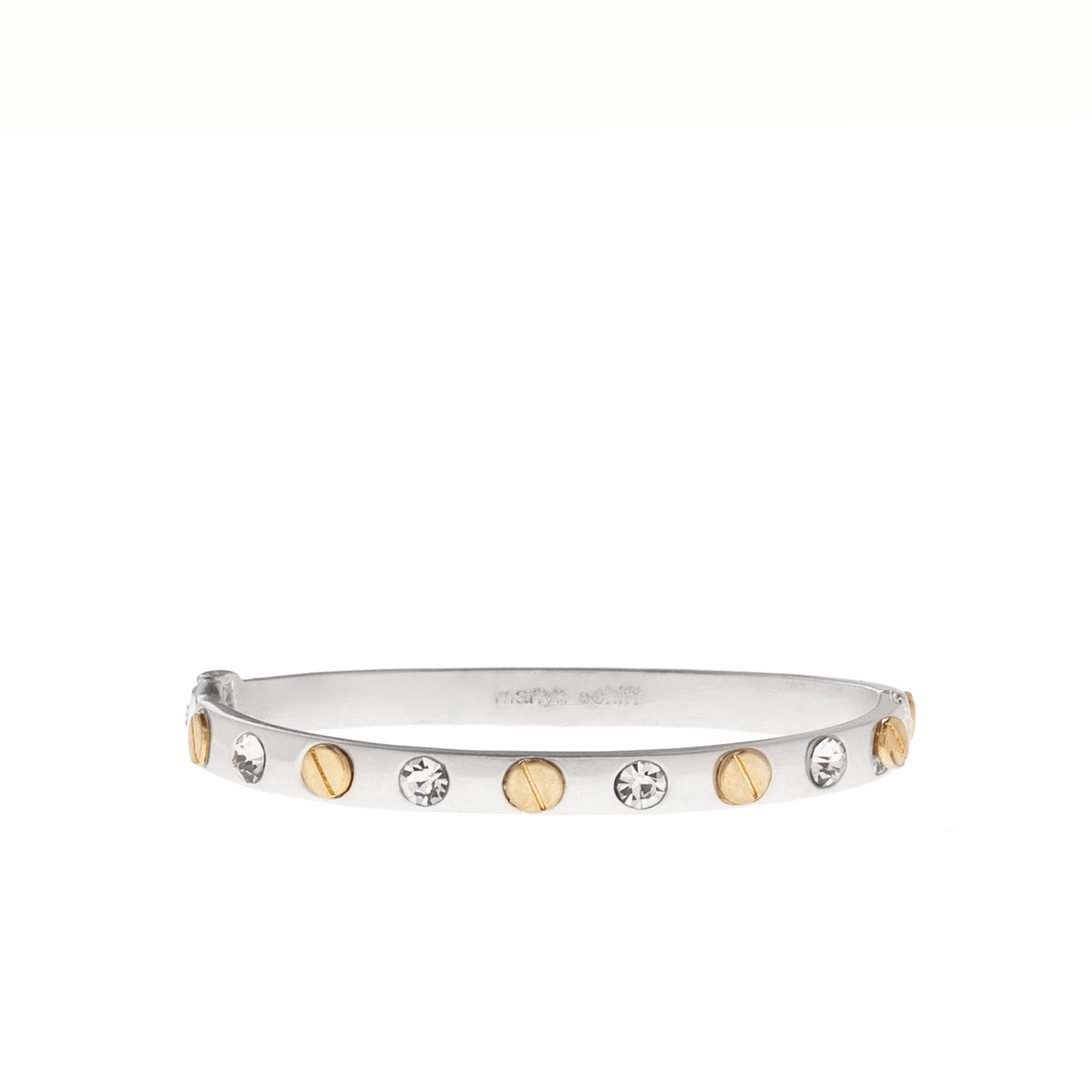 Nailhead Gemstone Bangle