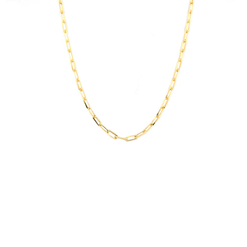 sterling 18" small link necklace