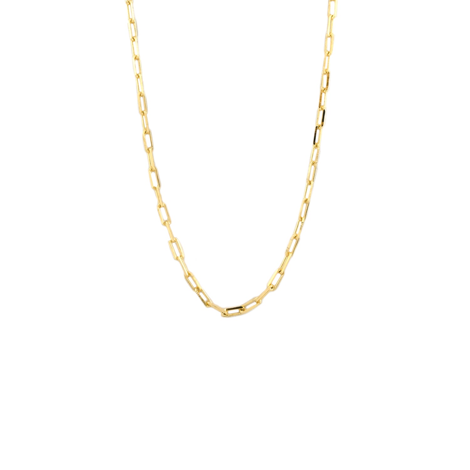 sterling 24" small link necklace
