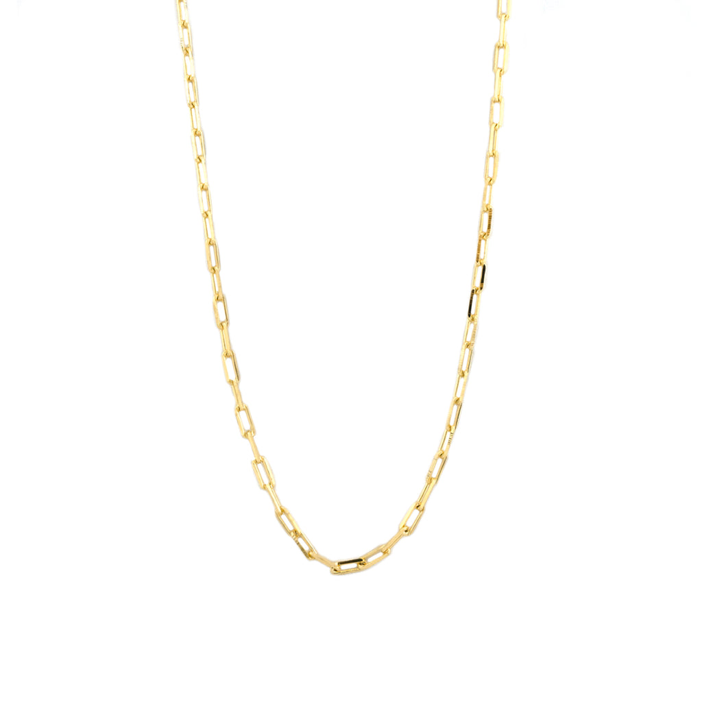 sterling 30" small link necklace