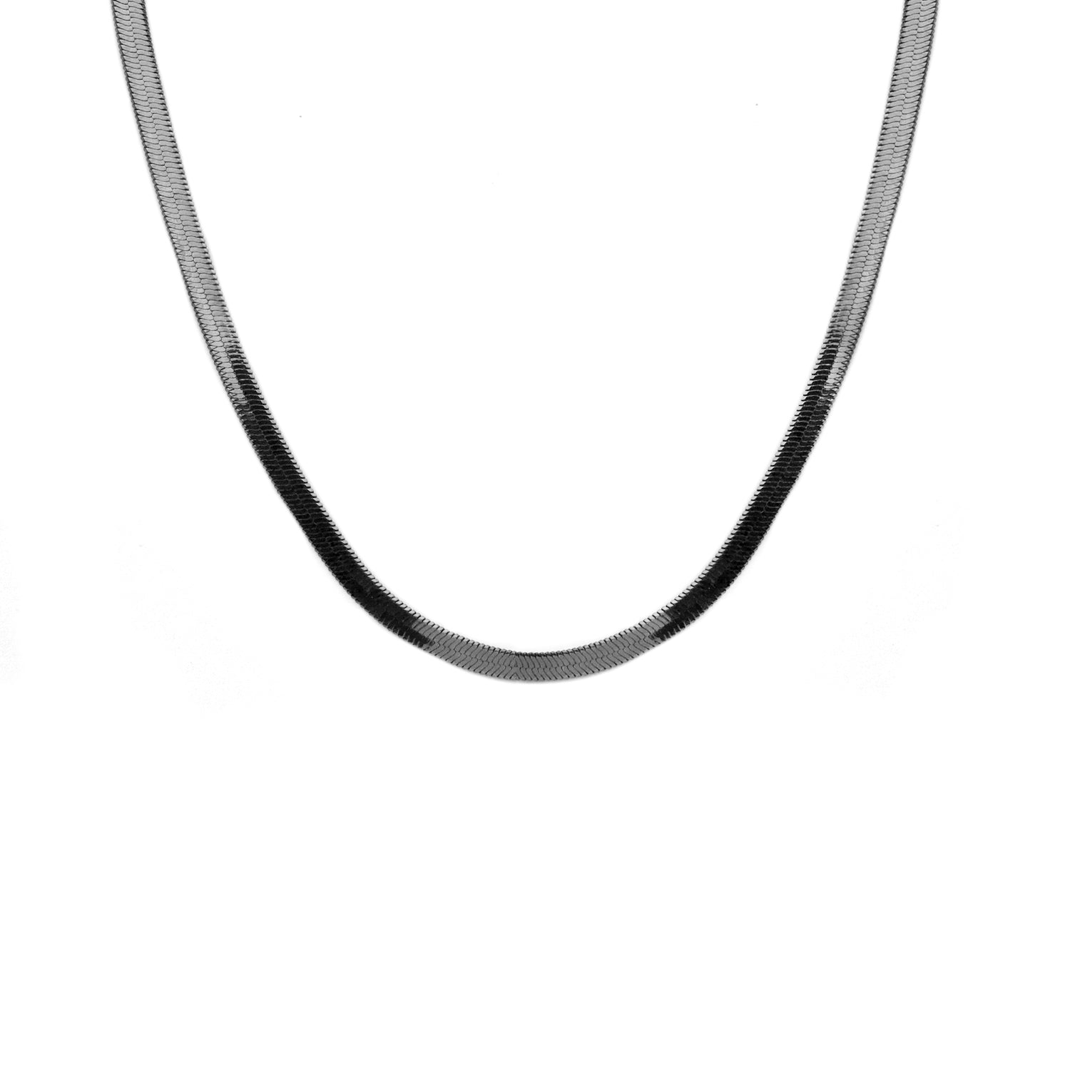 1/4" herringbone necklace