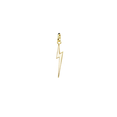 Enamel Mini Bolt Bale Charm - gold/ivory