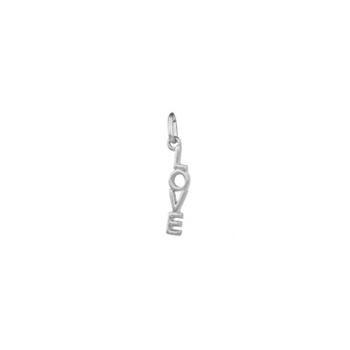 LOVE Mini Bale Charm - silver