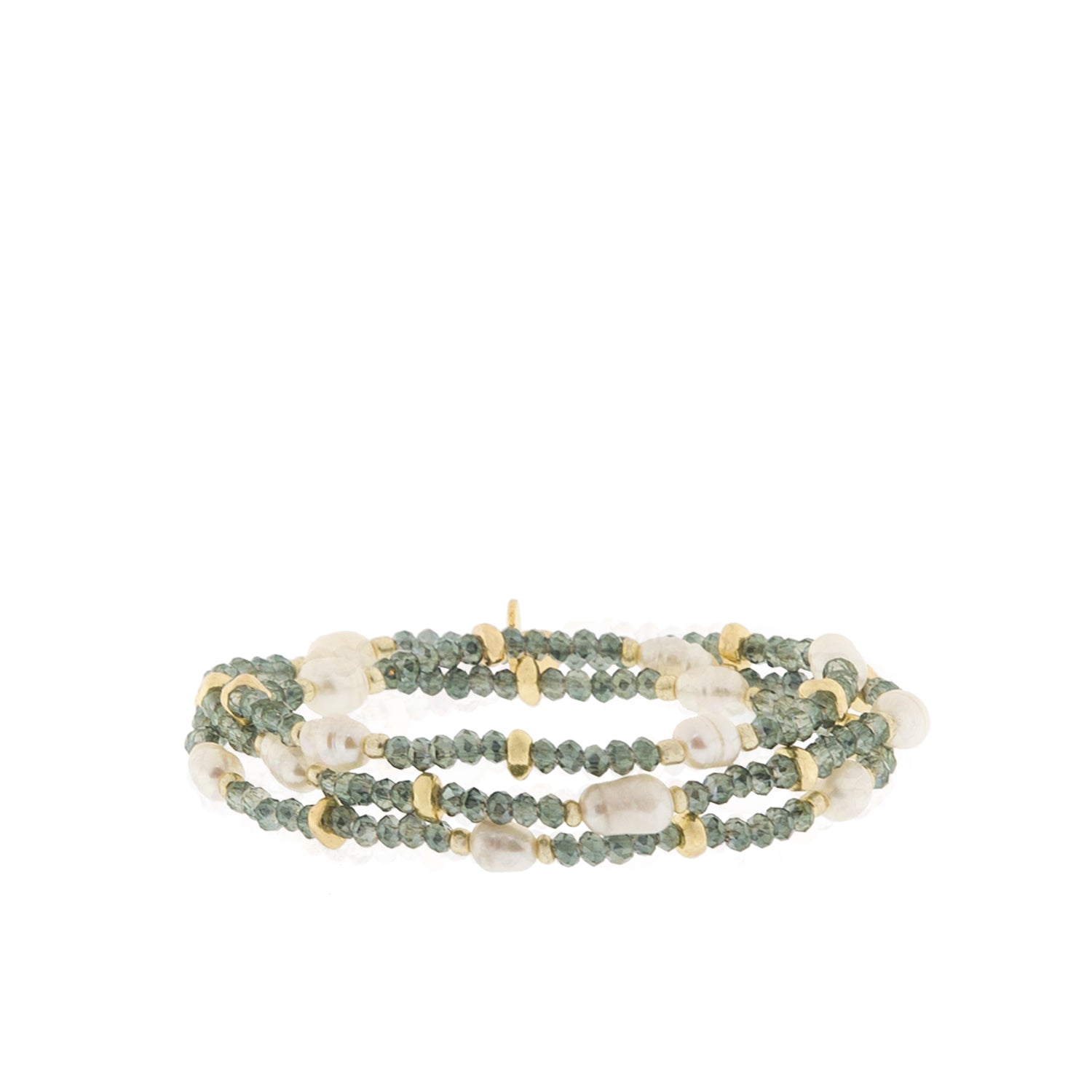 Eva Pearl Stretch Wrap Bracelet