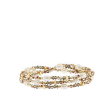 Eva Pearl Stretch Wrap Bracelet