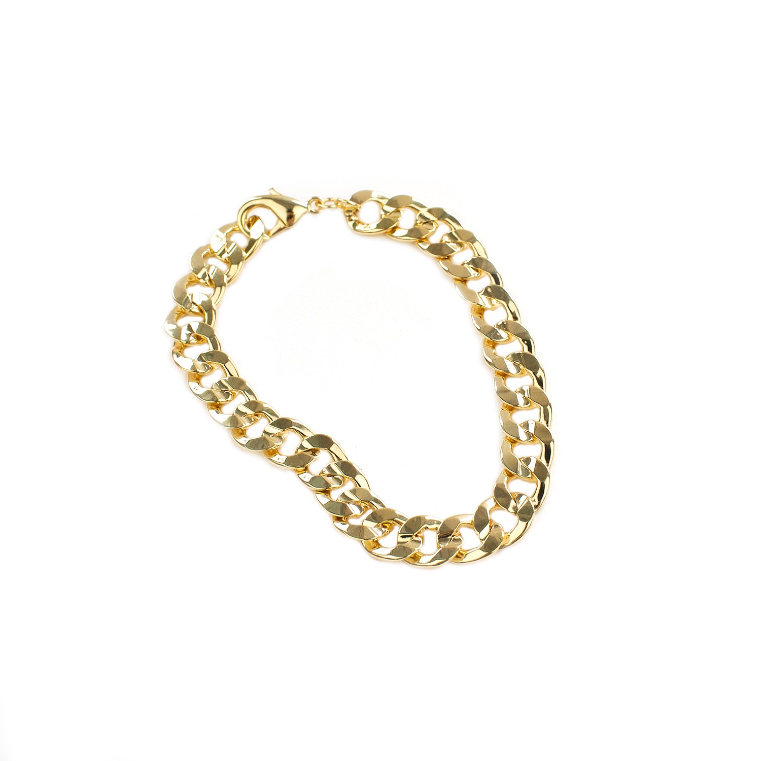 7 1/2" wide cuban link bracelet