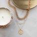 sterling love & heart necklace
