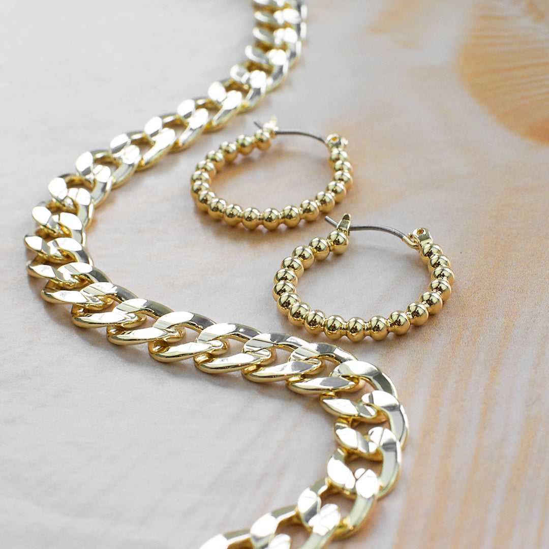 18" wide cuban link necklace