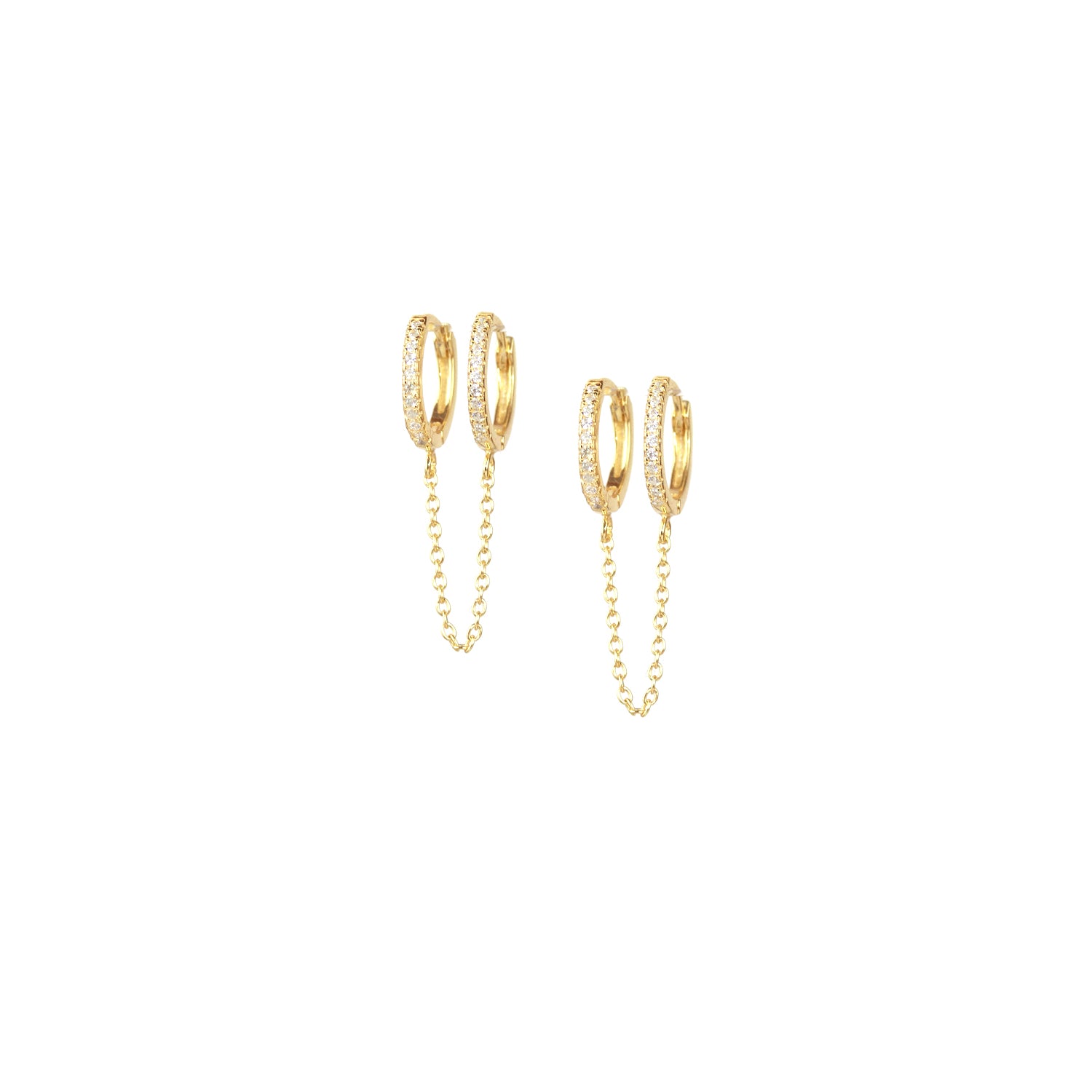 Double Chain Earrings – Timeless Luxury LA