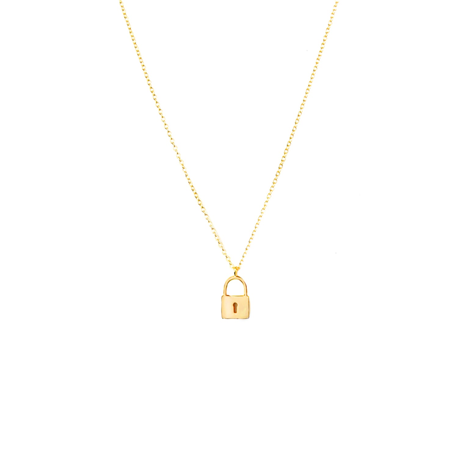 sterling lock necklace