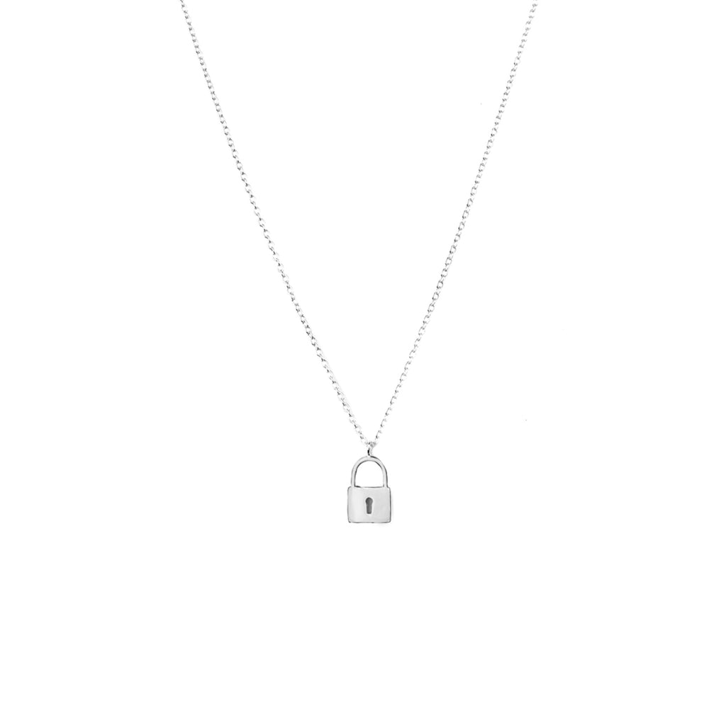 sterling lock necklace