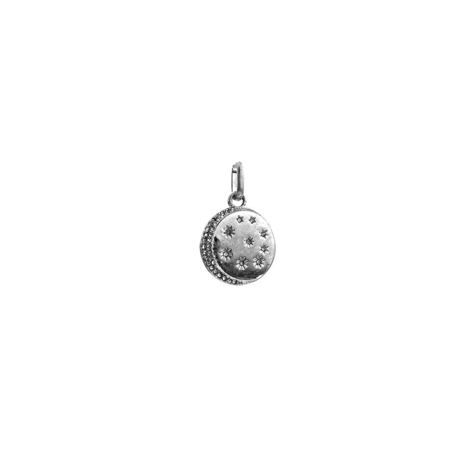 Pavé Moon & Stars Disc Bale Charm