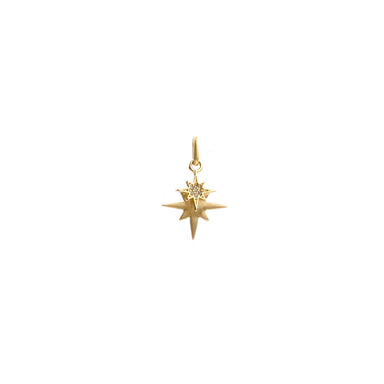 Double Starburst Bale Charm - gold