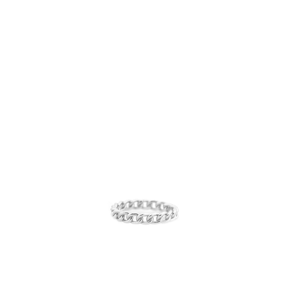 sterling link ring
