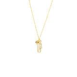 Sterling Mini Tri-Love Charm Necklace