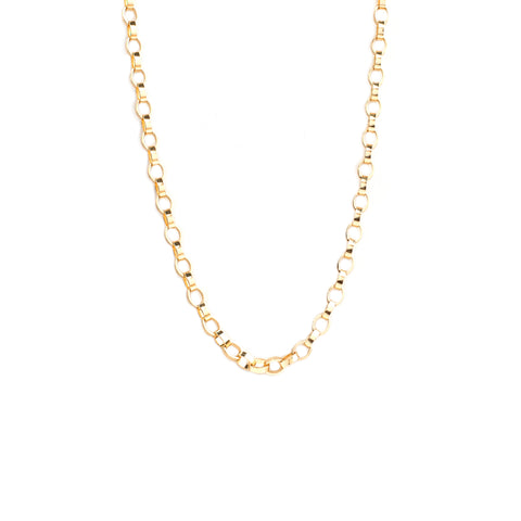 16" oval link chain necklace
