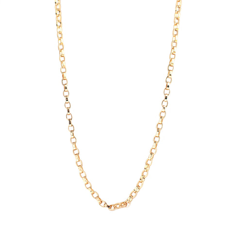 35" O link chain necklace