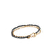 double strand metal bead toggle bracelet
