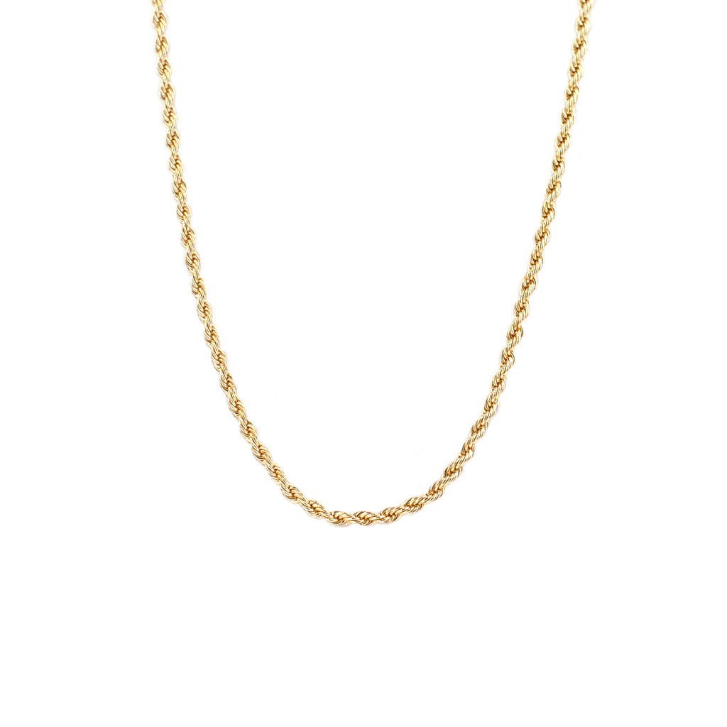 sterling long rope chain necklace