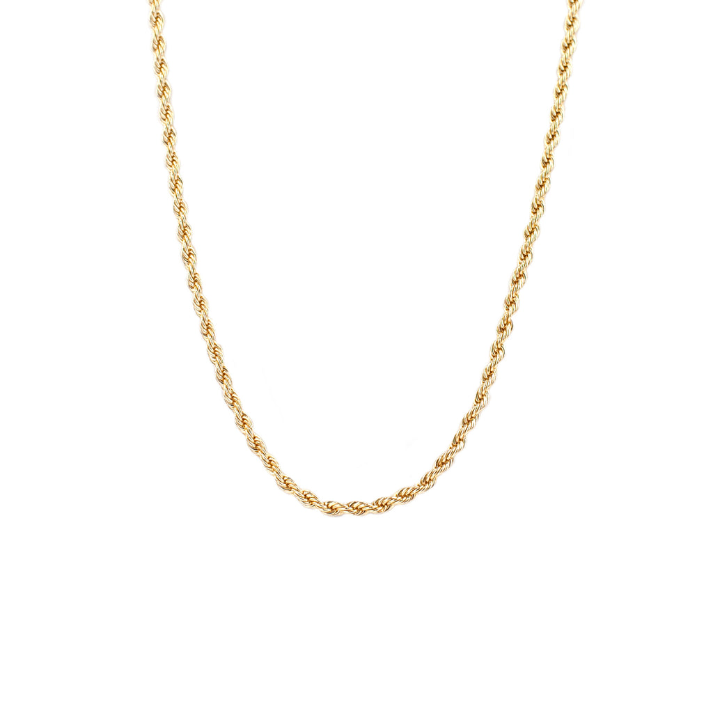 sterling short rope chain necklace