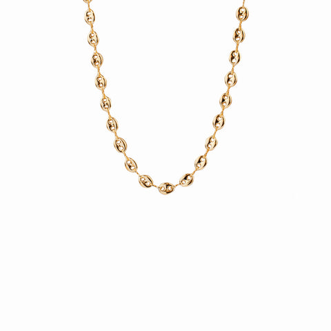 gold fill 15 1/2" anchor link necklace