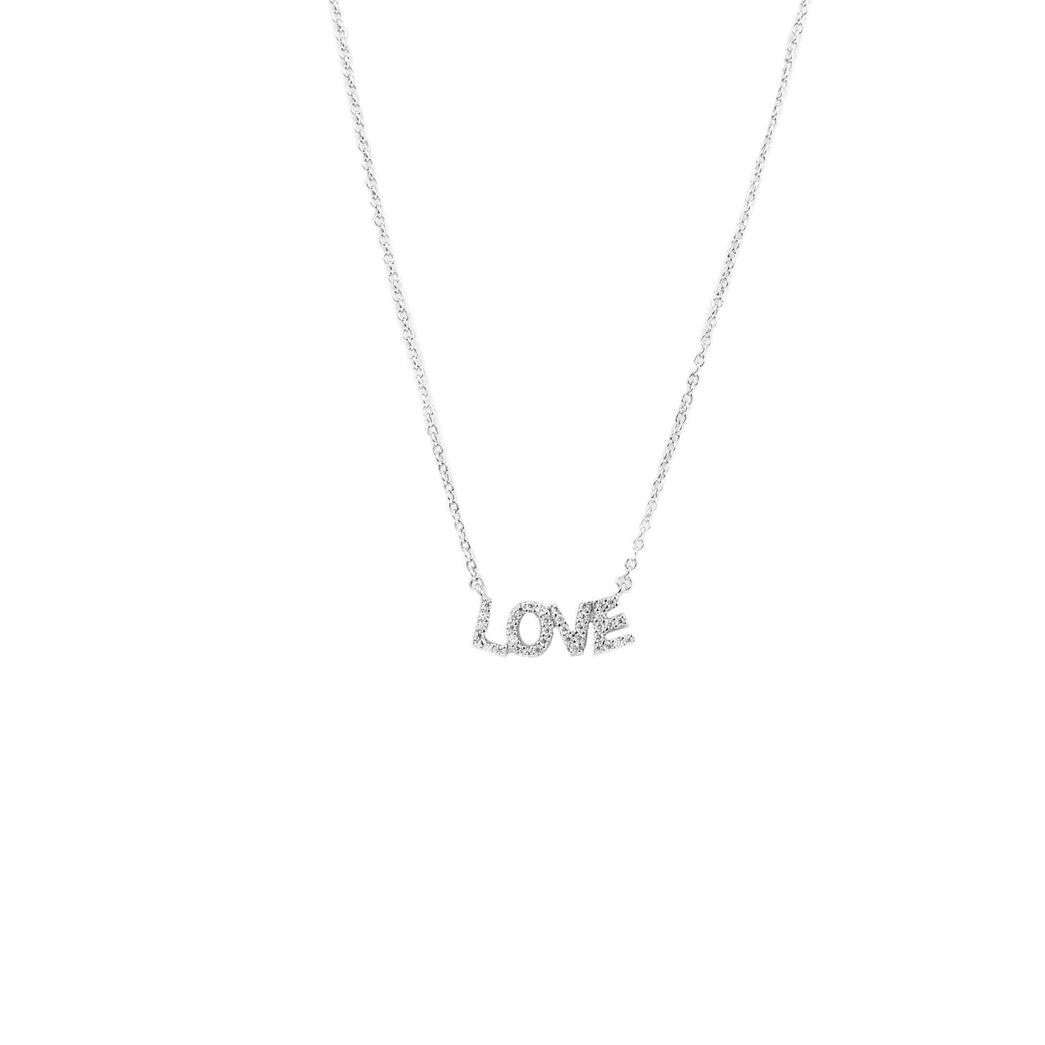 sterling love necklace