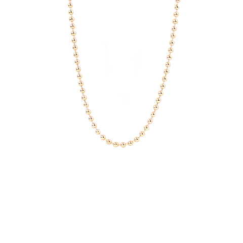 gold plated 16" ball chain necklace