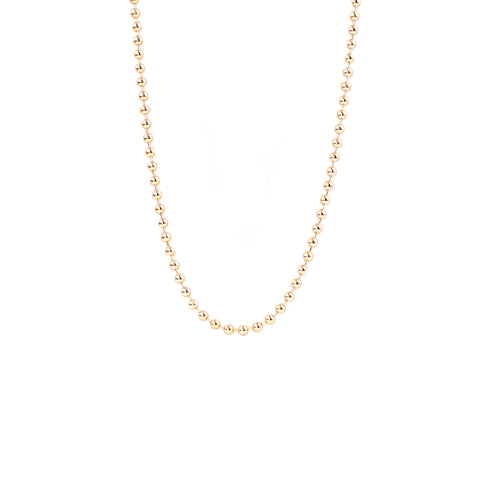 gold plated 18" ball chain necklace
