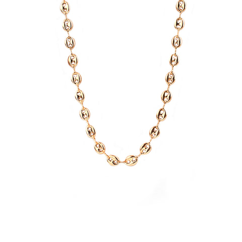 gold fill 17 1/2" anchor link necklace