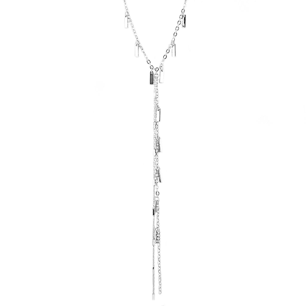 fringe Y necklace