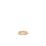 Sterling Pavé Heart Band Ring