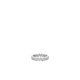 Sterling Pavé Heart Band Ring