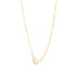 multi metal bead and link necklace with clasp (for charms)