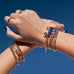 gold plated baguette stone ring