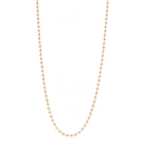 gold plated 36" ball chain necklace