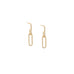 sterling pave link drop earring