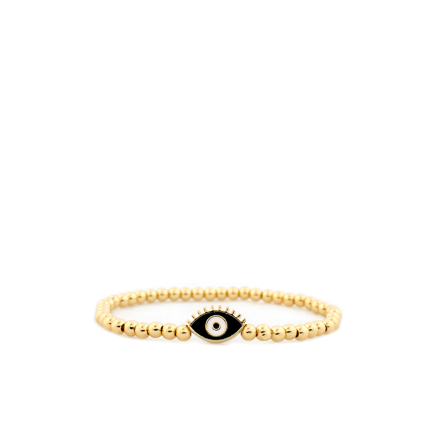 eyelash evil eye bracelet