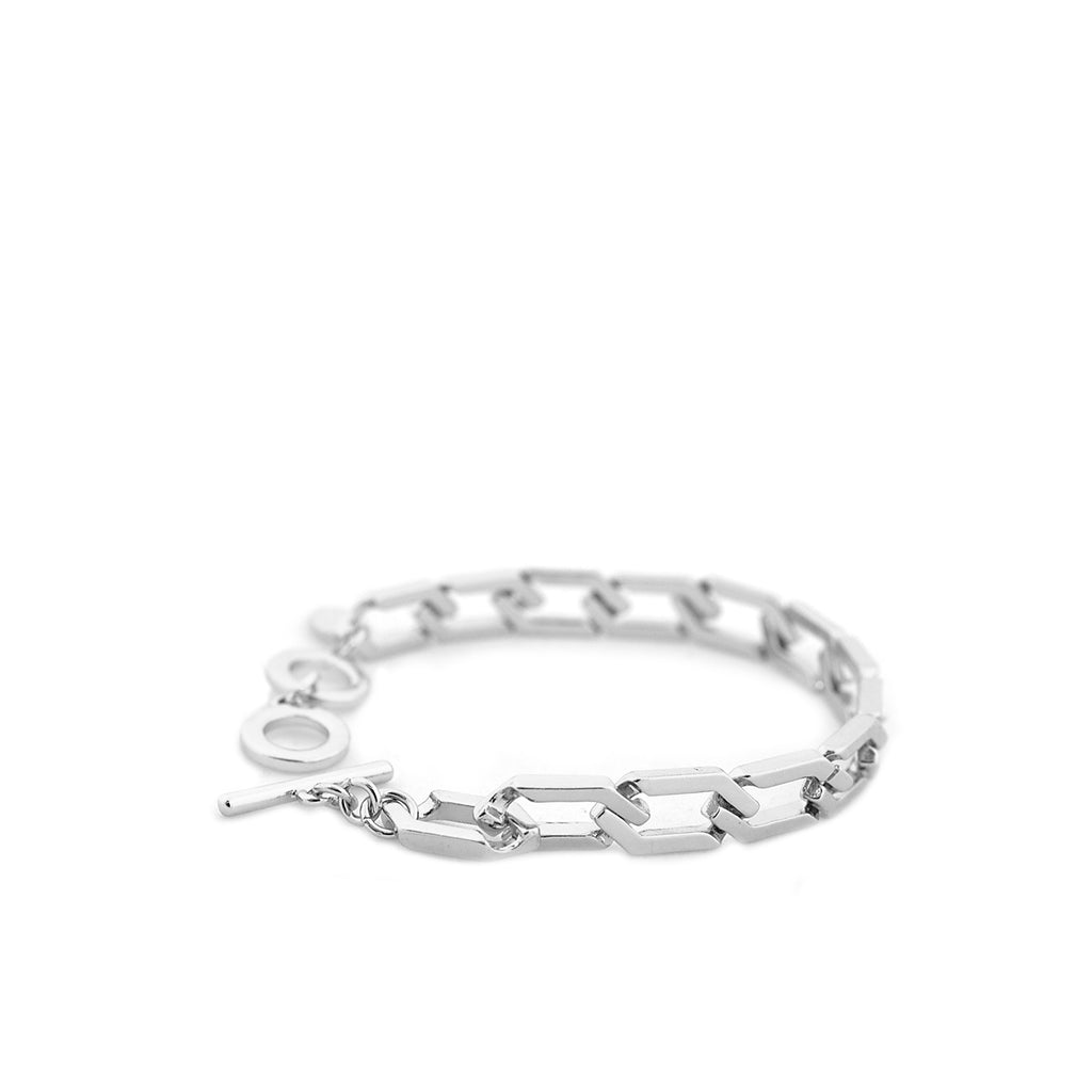 prong link chain bracelet