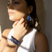 5-strand mixed strand heart bracelet set